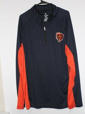 Fanatics Chicago Bears Men’s XLT Quarter-Zip Performance Pullover NFL
